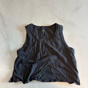 Madewell Dark Gray Women's Cropped Tank Top